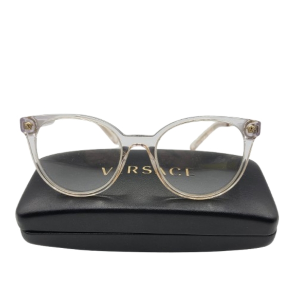 Versace Prescription Glasses Clear Frame MOD3291 Cat eye and Versace Case - Picture 12 of 16
